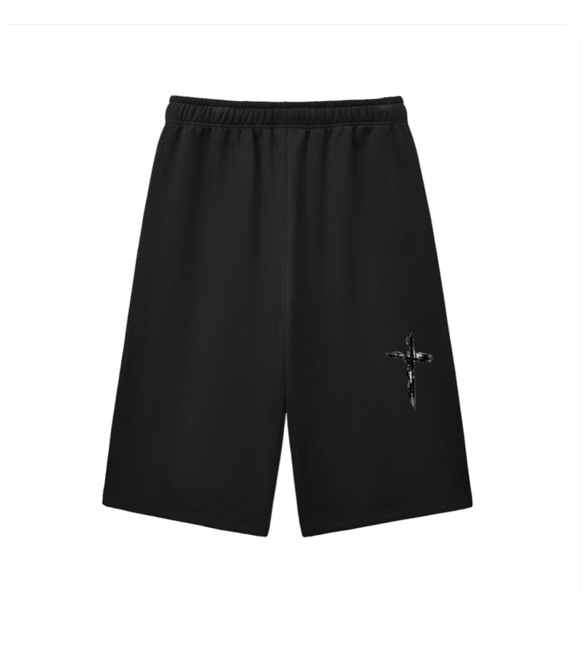 Relaxed Drawstring Three-quarter Sweatpants