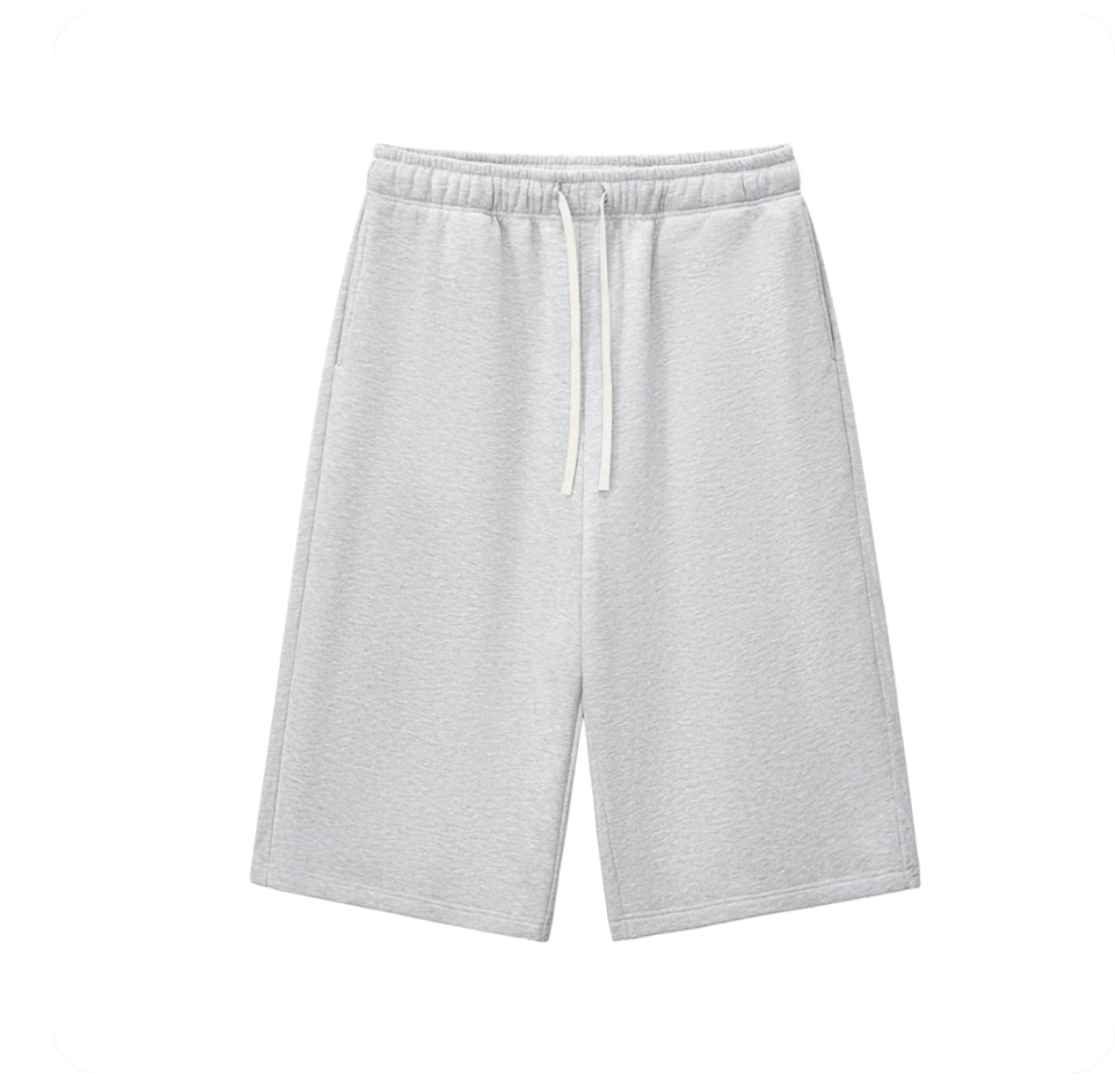 Relaxed Drawstring Three-quarter Sweatpants
