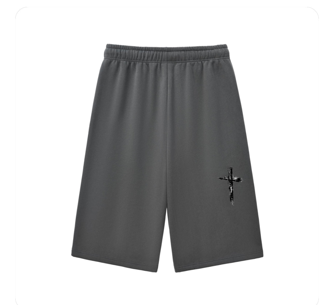 Relaxed Drawstring Three-quarter Sweatpants